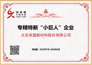 国度级专精特新“幼巨人”企业